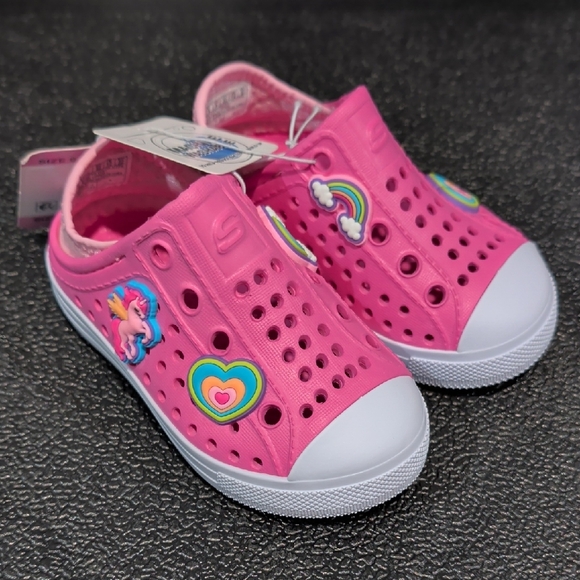 Skechers Other - Girls Foamies Sketchers Molded Slip On Pink Size 6